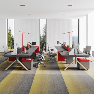 Vero Meja Kantor Modular 6 Tempat Duduk